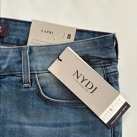 NYDJ Women's Dayla Wide Cuff Capri Jeans - Picture 4 of 12